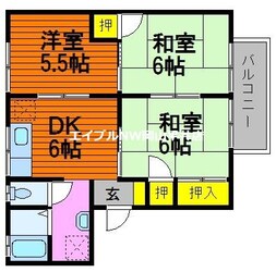 太陽ハイツの物件間取画像